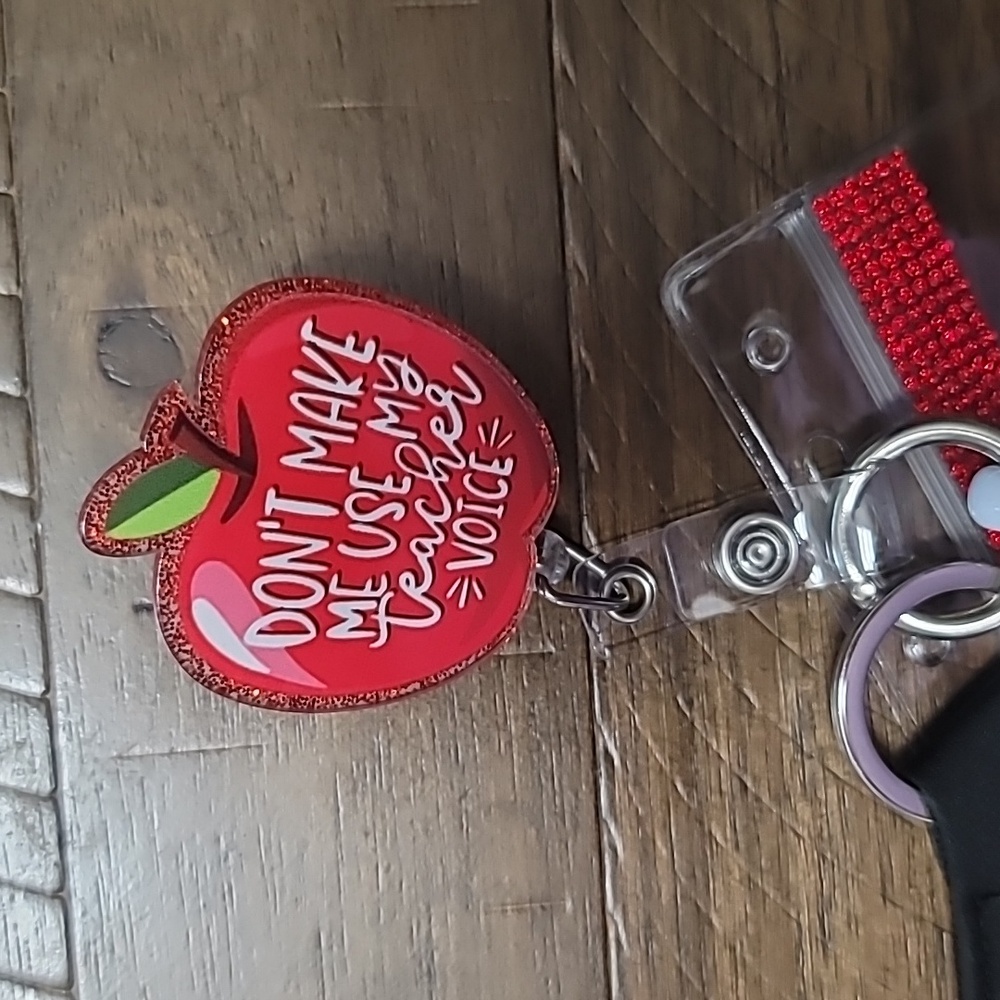 Teacher badge reel